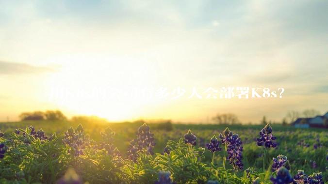 用K8s的公司有多少人会部署K8s？