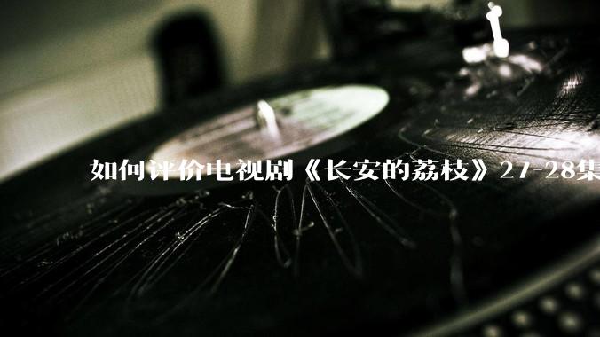 如何评价电视剧《长安的荔枝》27-28集？